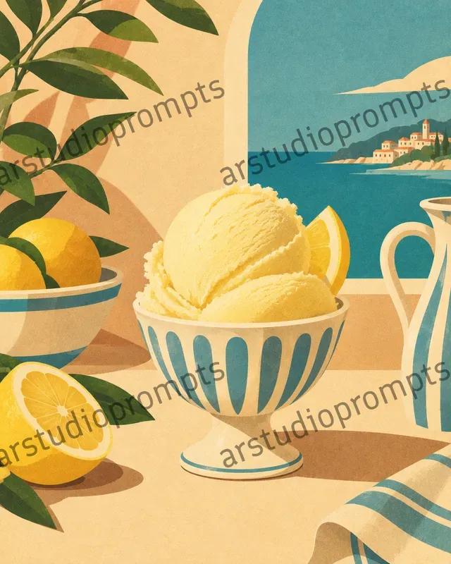 Retro Gelato Still Lifes