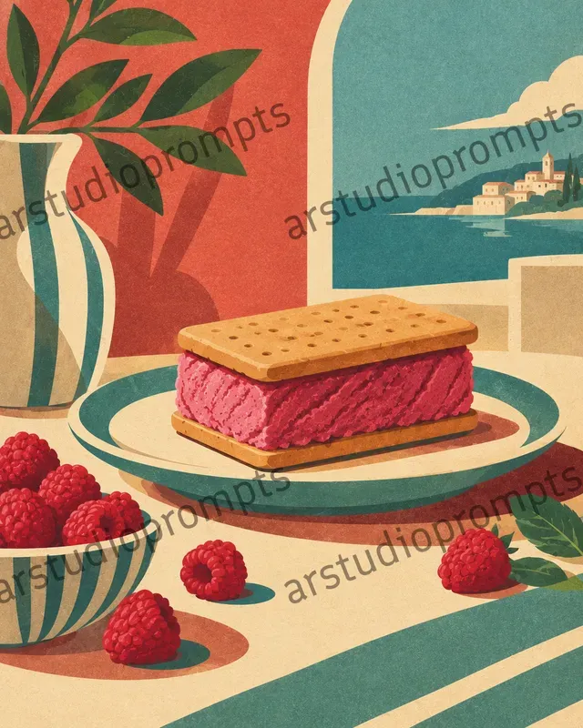 Retro Gelato Still Lifes