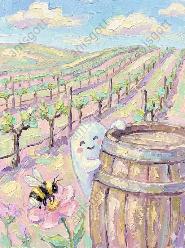 Easter Spring Ghost Impasto Landscapes