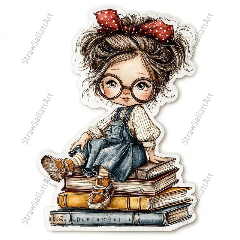 Cute Back To School Sticker Cliparts