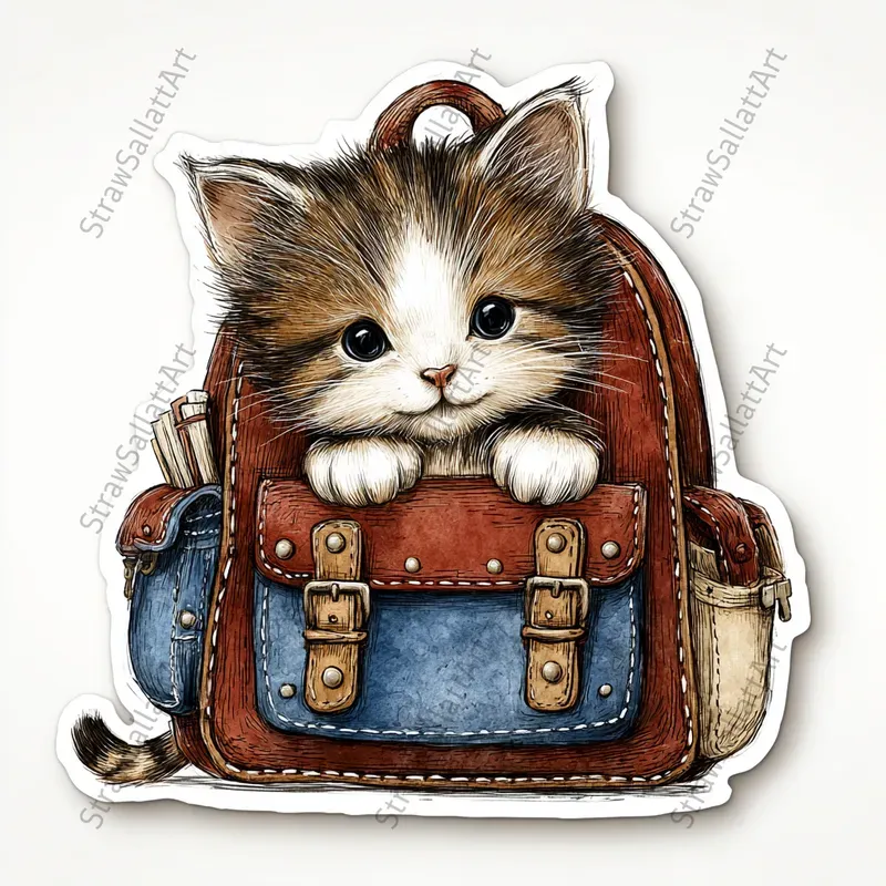 Cute Back To School Sticker Cliparts