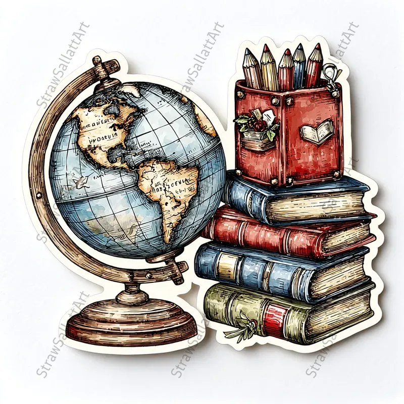 Cute Back To School Sticker Cliparts