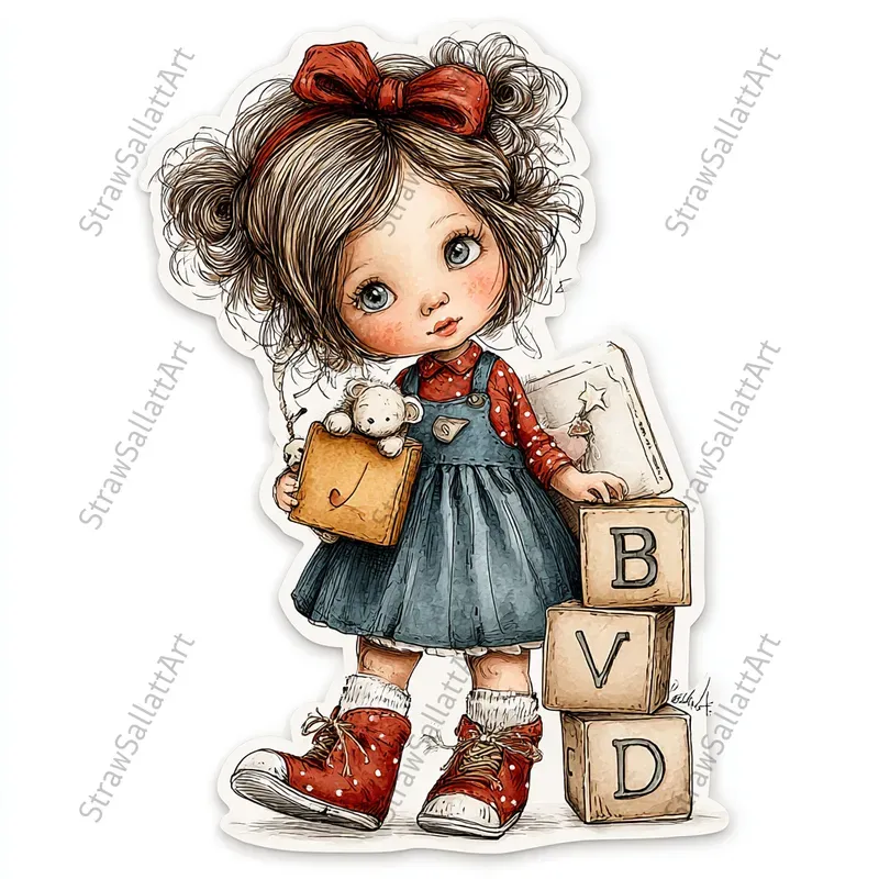 Cute Back To School Sticker Cliparts
