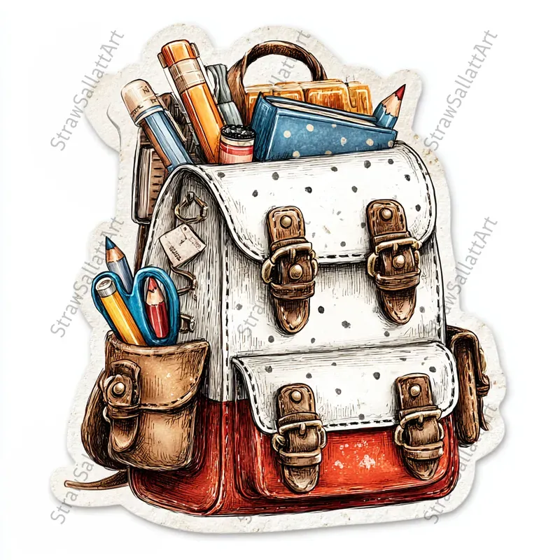 Cute Back To School Sticker Cliparts