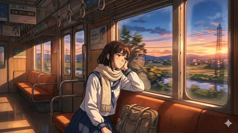 90s Lofi Anime Character Loop Stills