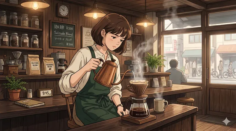 90s Lofi Anime Character Loop Stills