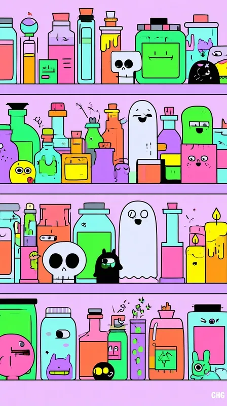 Cute Colorful Halloween Cartoons
