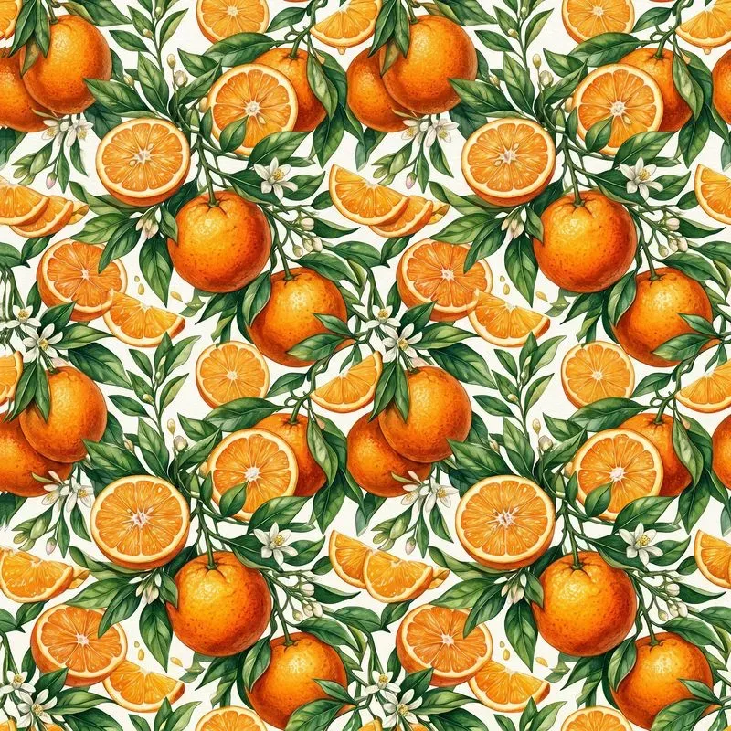 Seamless Watercolor Fruit Patterns