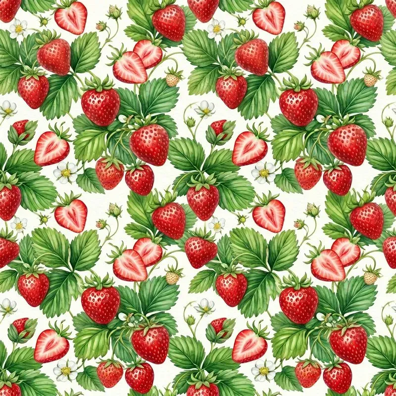Seamless Watercolor Fruit Patterns