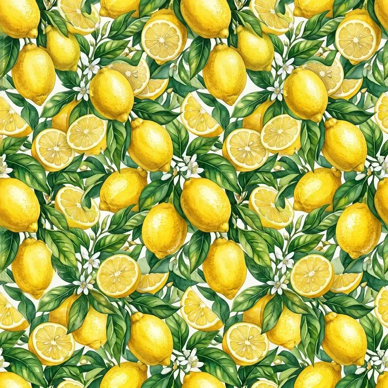 Seamless Watercolor Fruit Patterns
