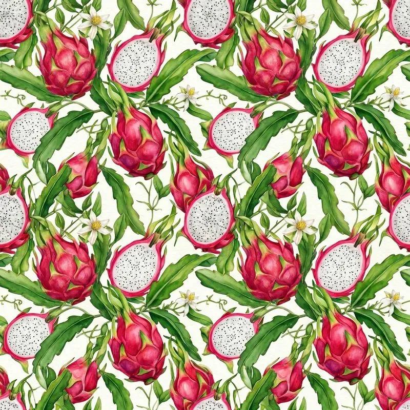Seamless Watercolor Fruit Patterns