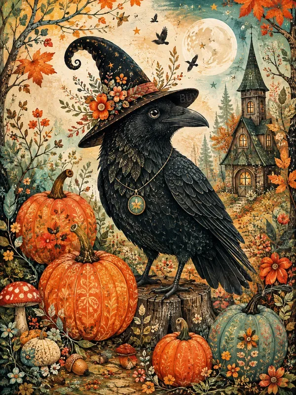 Autumn Whimsy Junk Journal Pages