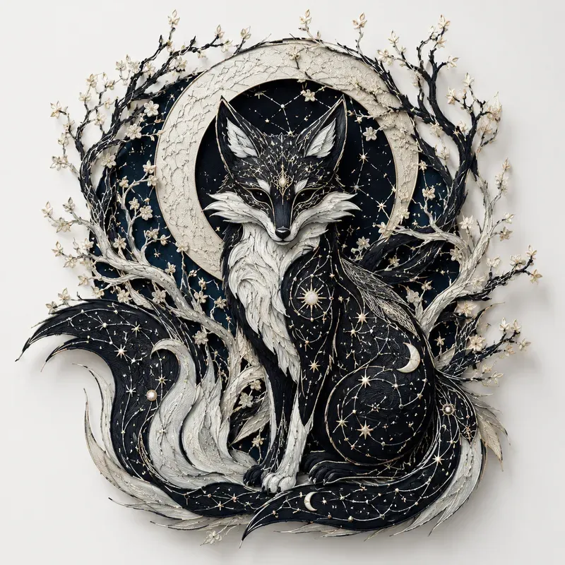 Mythic Silhouette Fusion Art