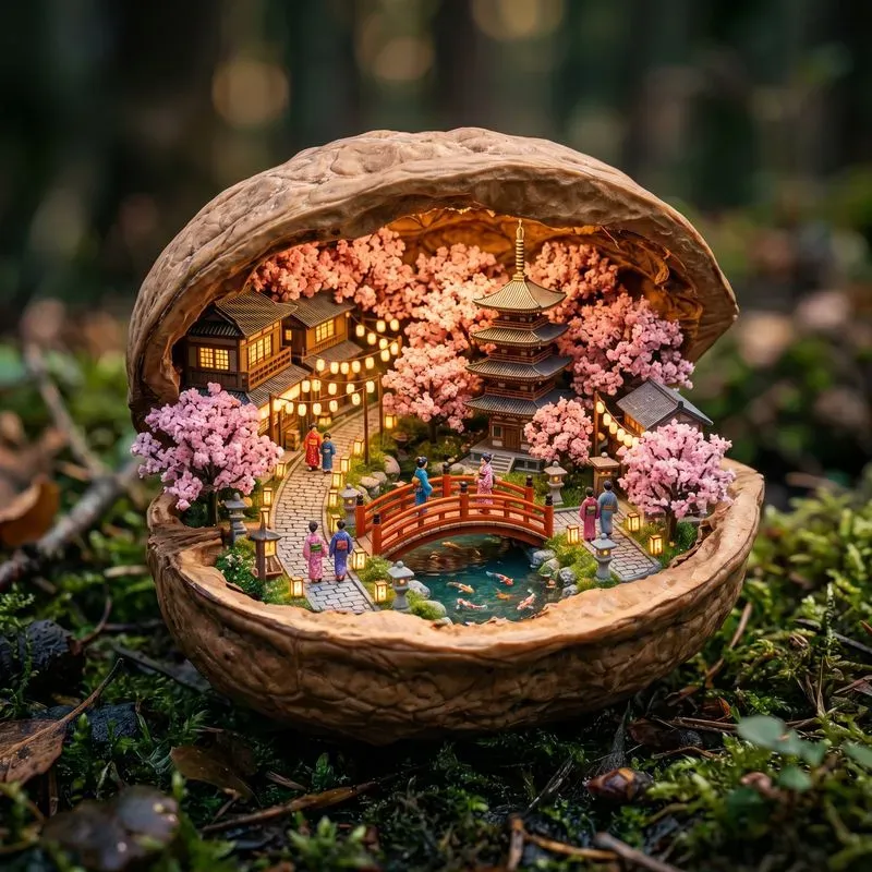 Miniature Worlds Inside Natural Shells