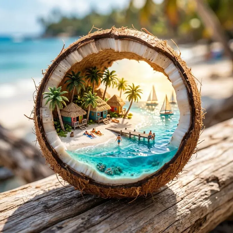 Miniature Worlds Inside Natural Shells