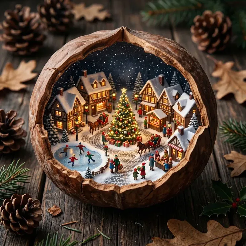 Miniature Worlds Inside Natural Shells