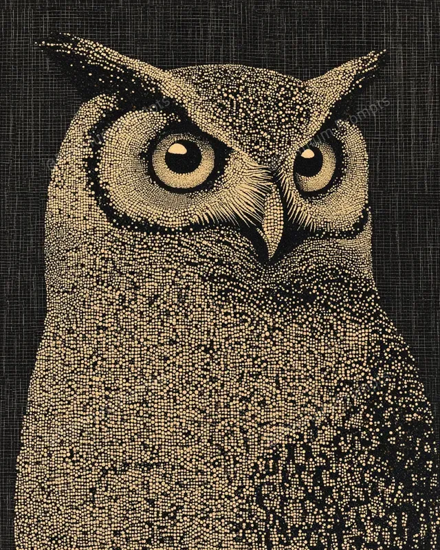 Textile Style Dotted Artworks