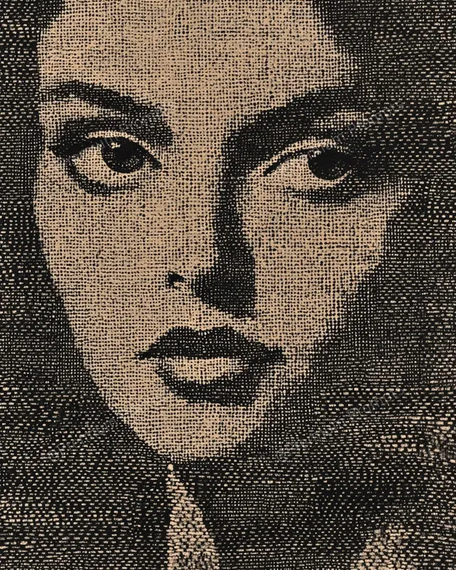 Textile Style Dotted Artworks