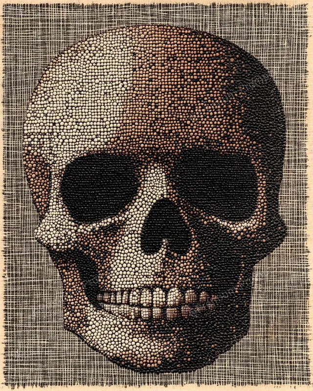 Textile Style Dotted Artworks