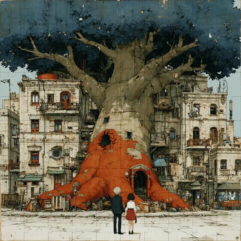 Painted Manga Vintage Cinematic Art