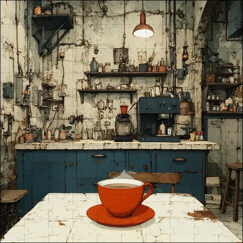 Painted Manga Vintage Cinematic Art