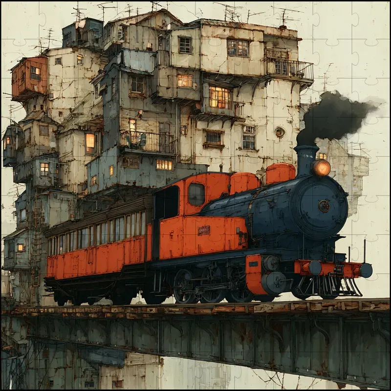 Painted Manga Vintage Cinematic Art