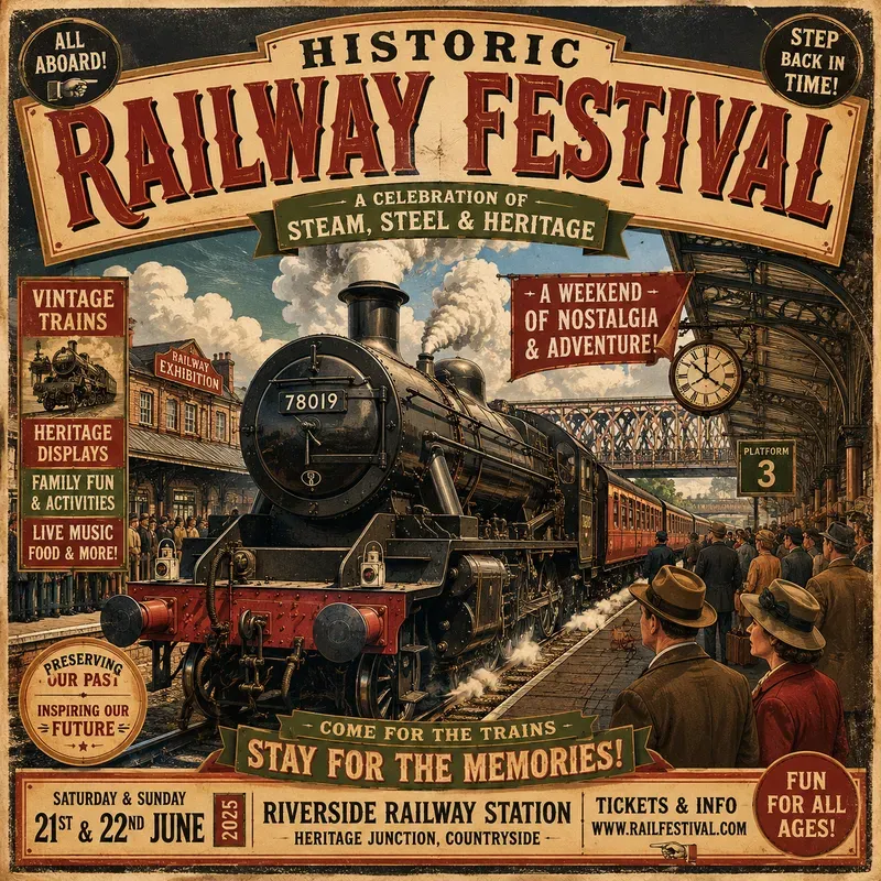 Vintage Retro Event Poster Creators