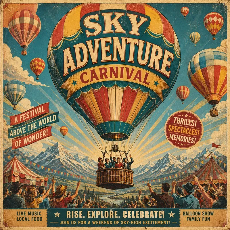 Vintage Retro Event Poster Creators