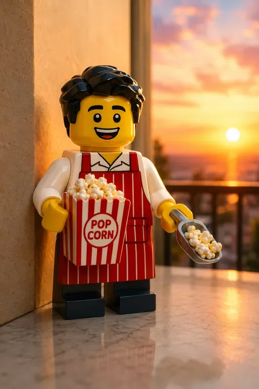 Sunset Lego Character Portraits