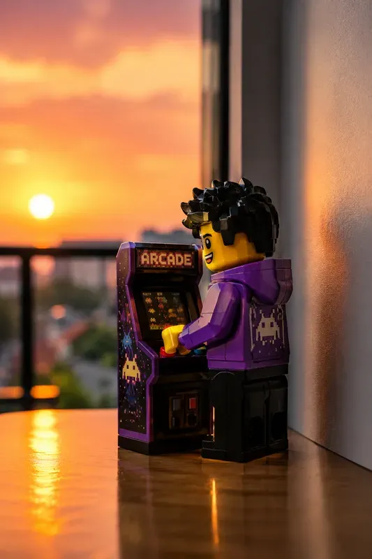 Sunset Lego Character Portraits