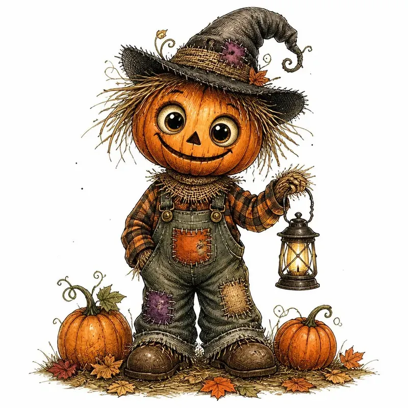 Whimsical Halloween Logo Clipart Sets