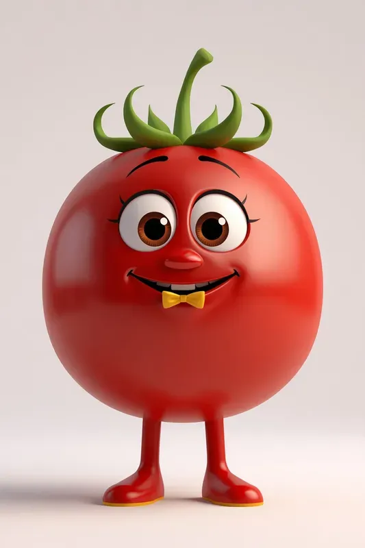 3D Realistic Vegetable Fruit Characters