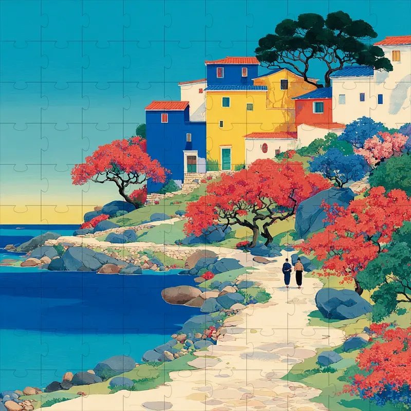 Gouache Posters Vivid Flat Retro