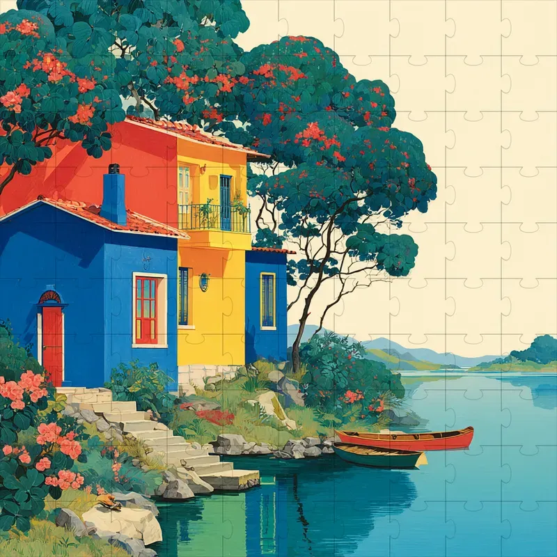 Gouache Posters Vivid Flat Retro