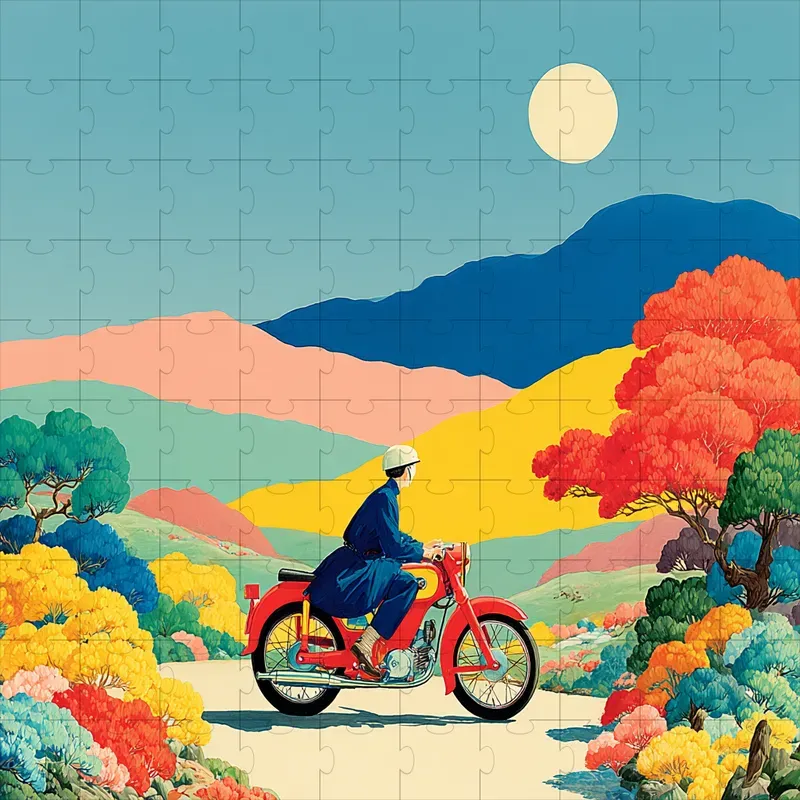 Gouache Posters Vivid Flat Retro