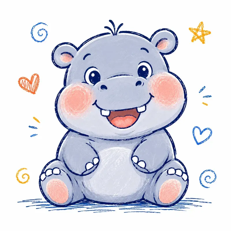 Cute Nursery Animal Doodles