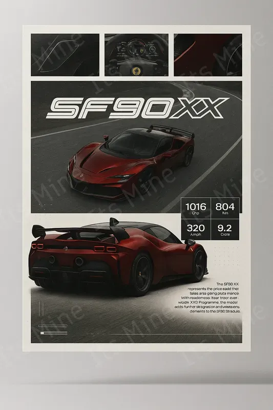 Cinematic Super Car Poster Templates