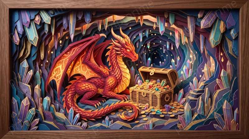 3D Layered Papercraft Dioramas