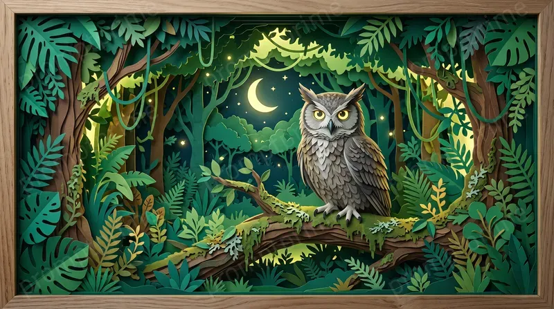 3D Layered Papercraft Dioramas