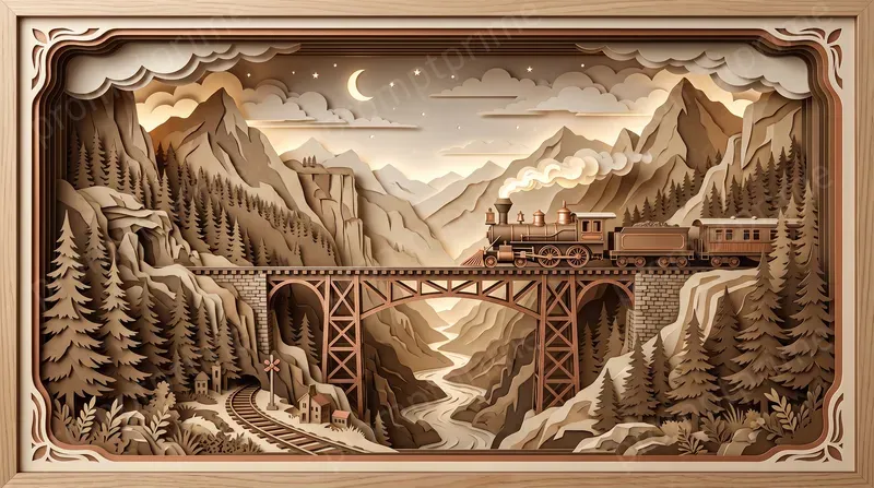3D Layered Papercraft Dioramas