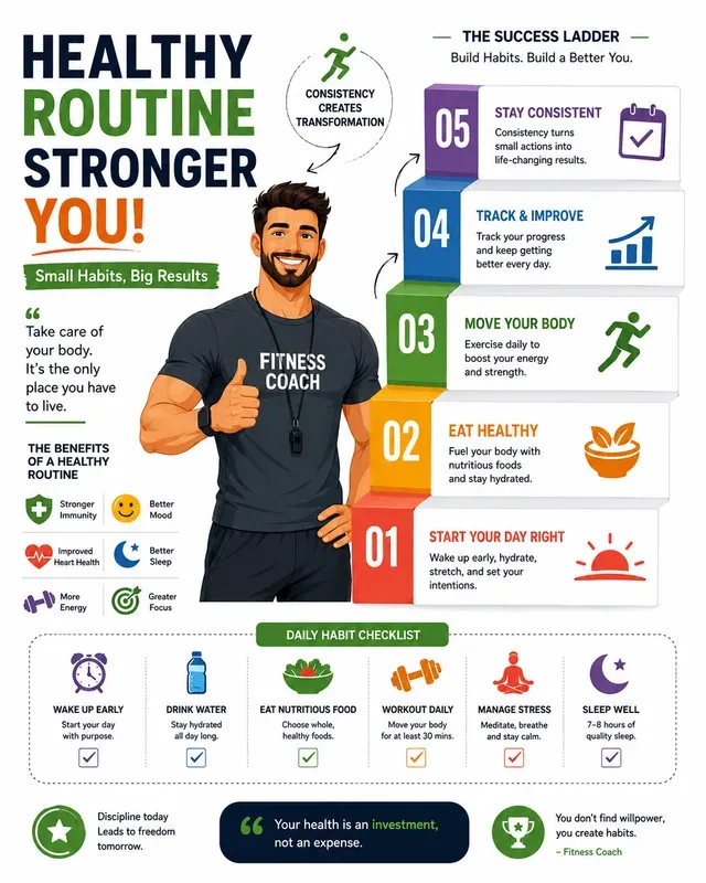 Motivational Success Ladder Infographics