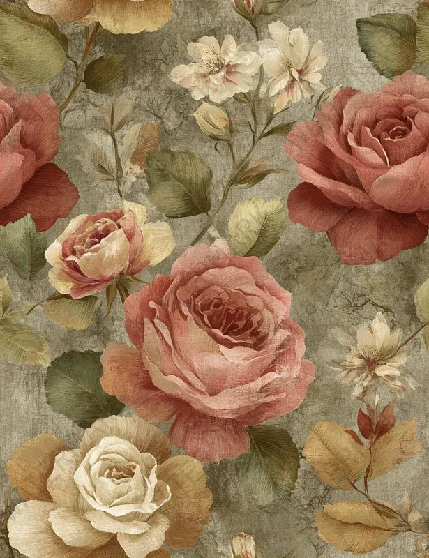 Vintage Rustic Taupe Seamless Pastels