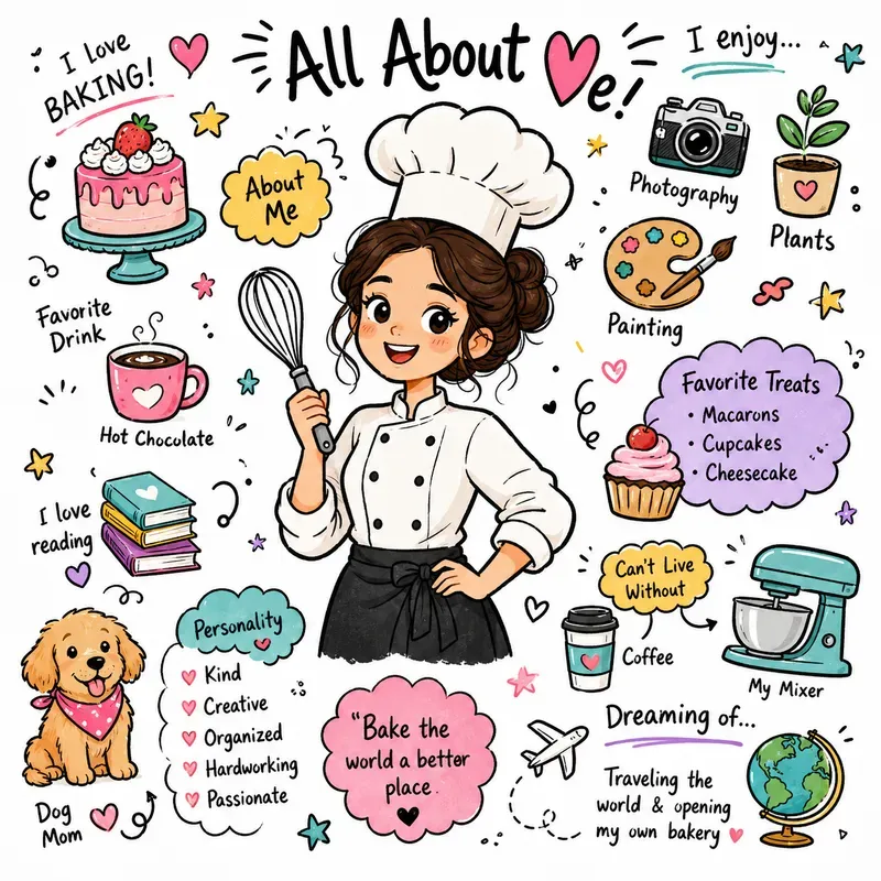 Doodle Infographic Bios