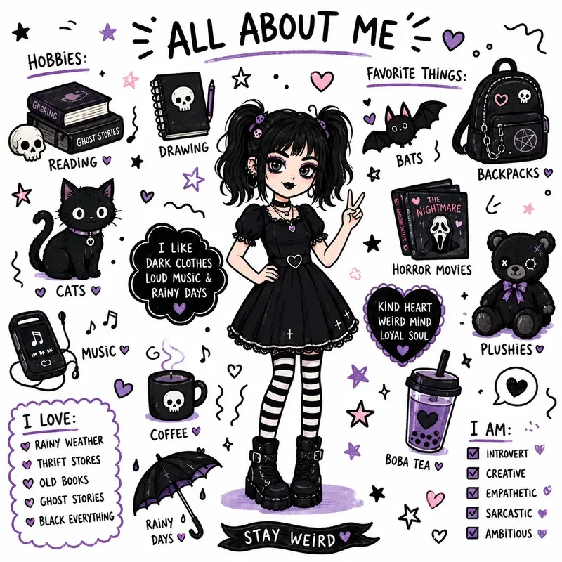 Doodle Infographic Bios