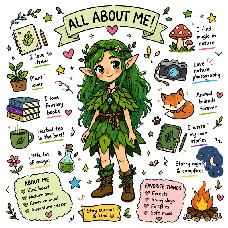 Doodle Infographic Bios
