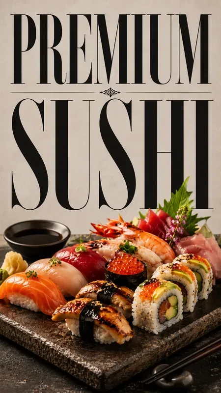Luxury Food Presentation Posters