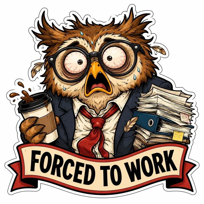 Sarcastic Corporate Animal Stickers