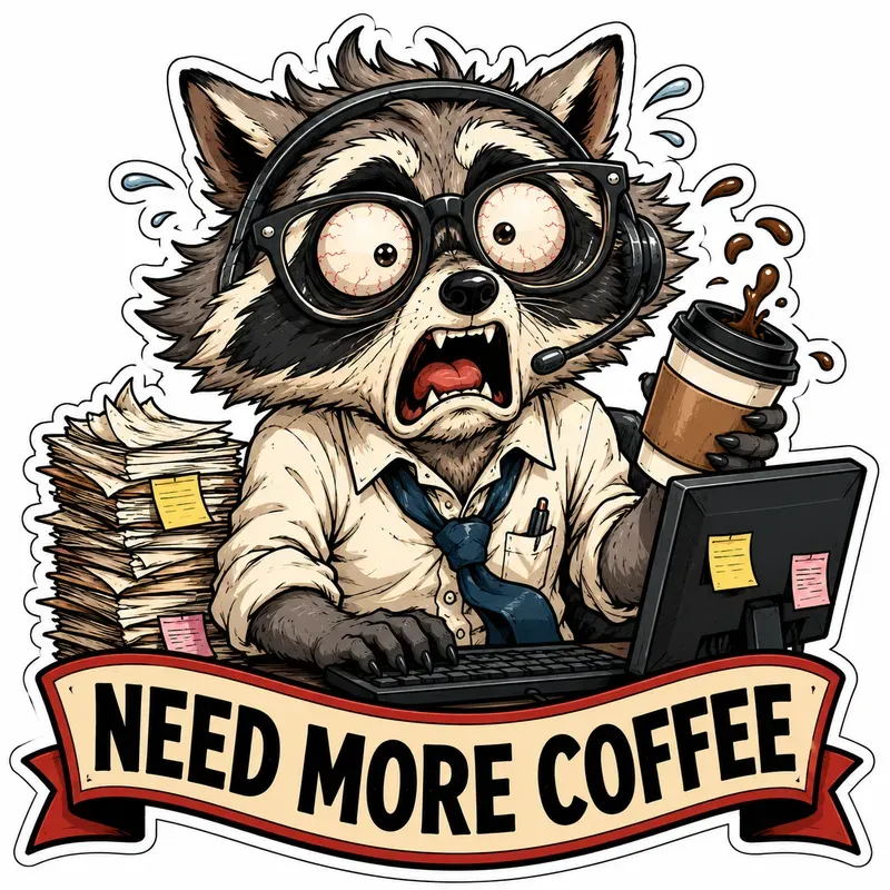 Sarcastic Corporate Animal Stickers