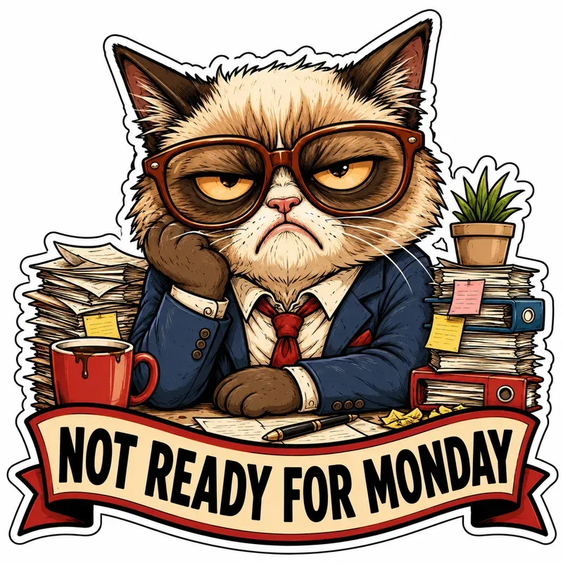 Sarcastic Corporate Animal Stickers
