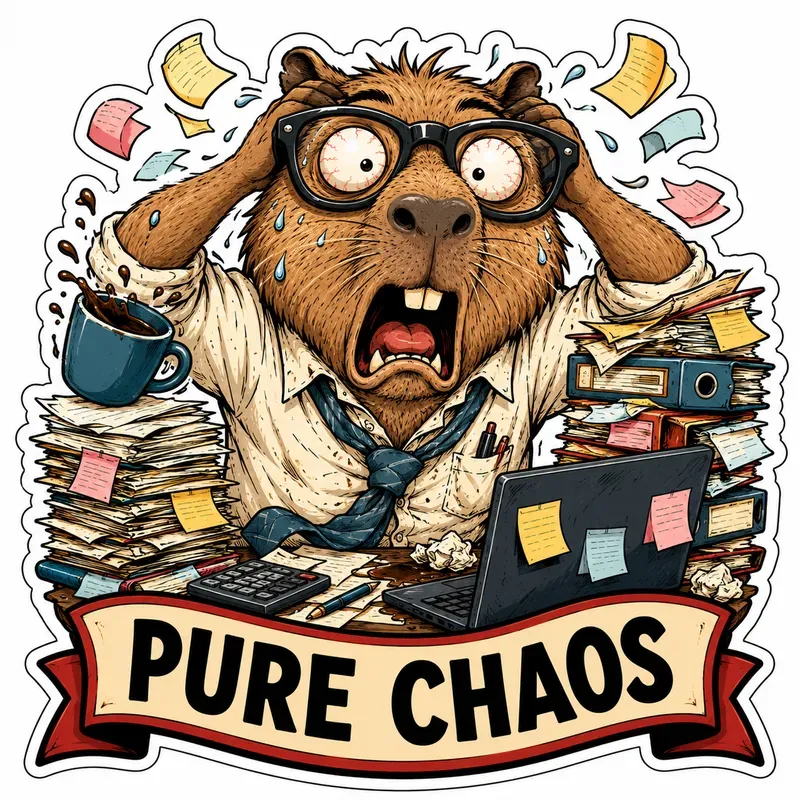 Sarcastic Corporate Animal Stickers